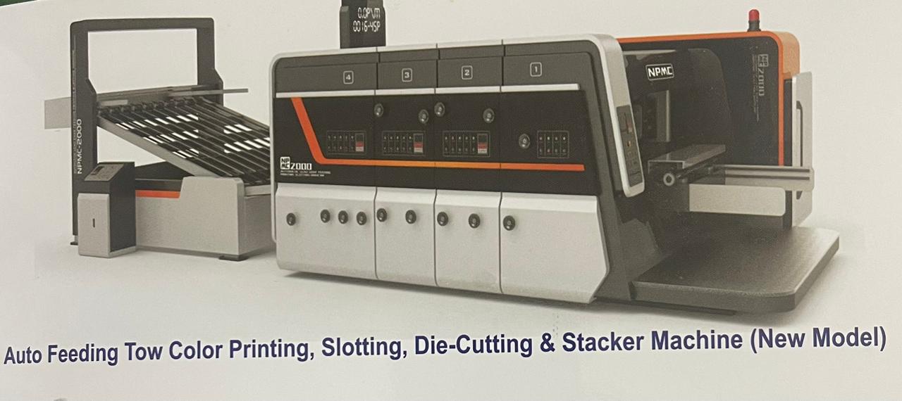Automatic LEDGE Printing, Slotting, Dye-Cutting With Auto Stacker